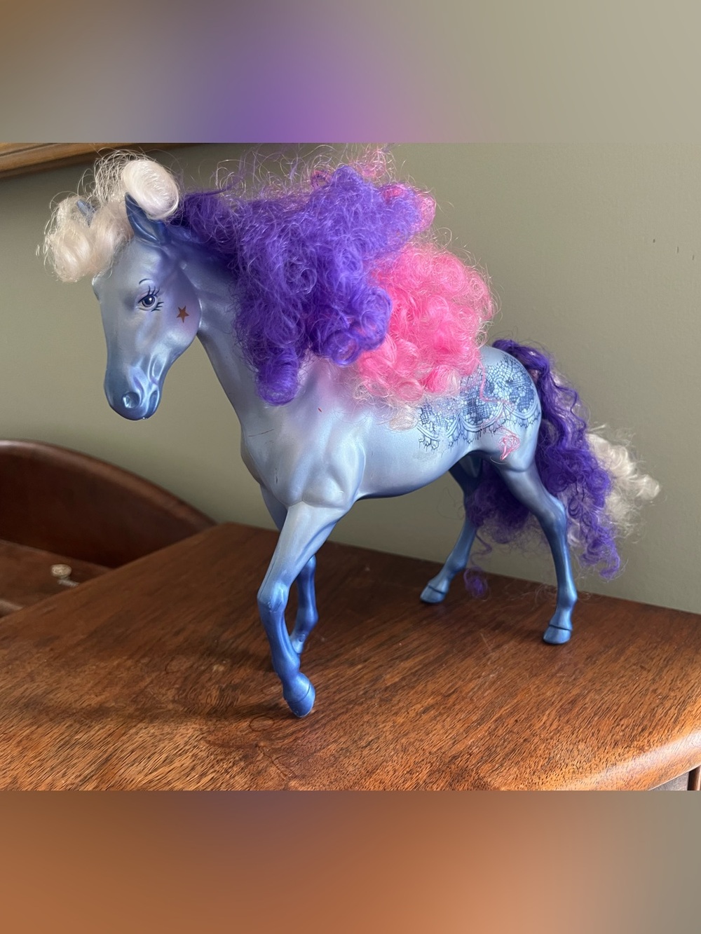 Vintage 1987 Kenner Fashion Star Fillies Blue Tamara Feelin' Fancy Horse